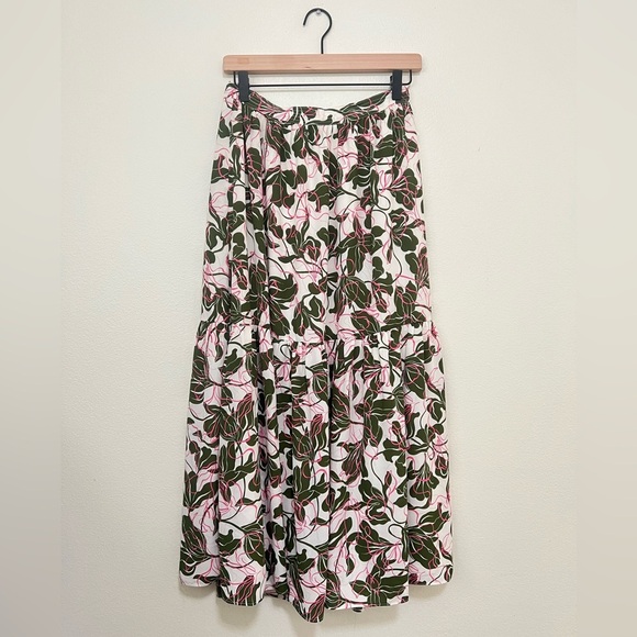 Parker floral printed tiered midi skirt - Picture 1 of 2